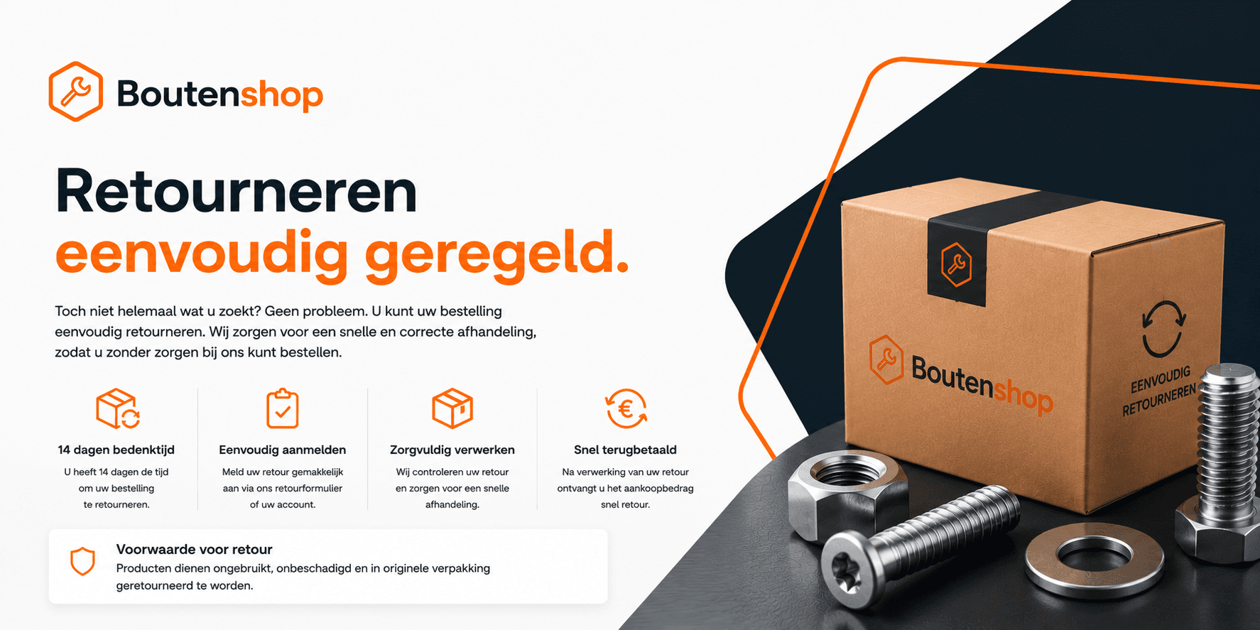 Retourneren eenvoudig geregeld