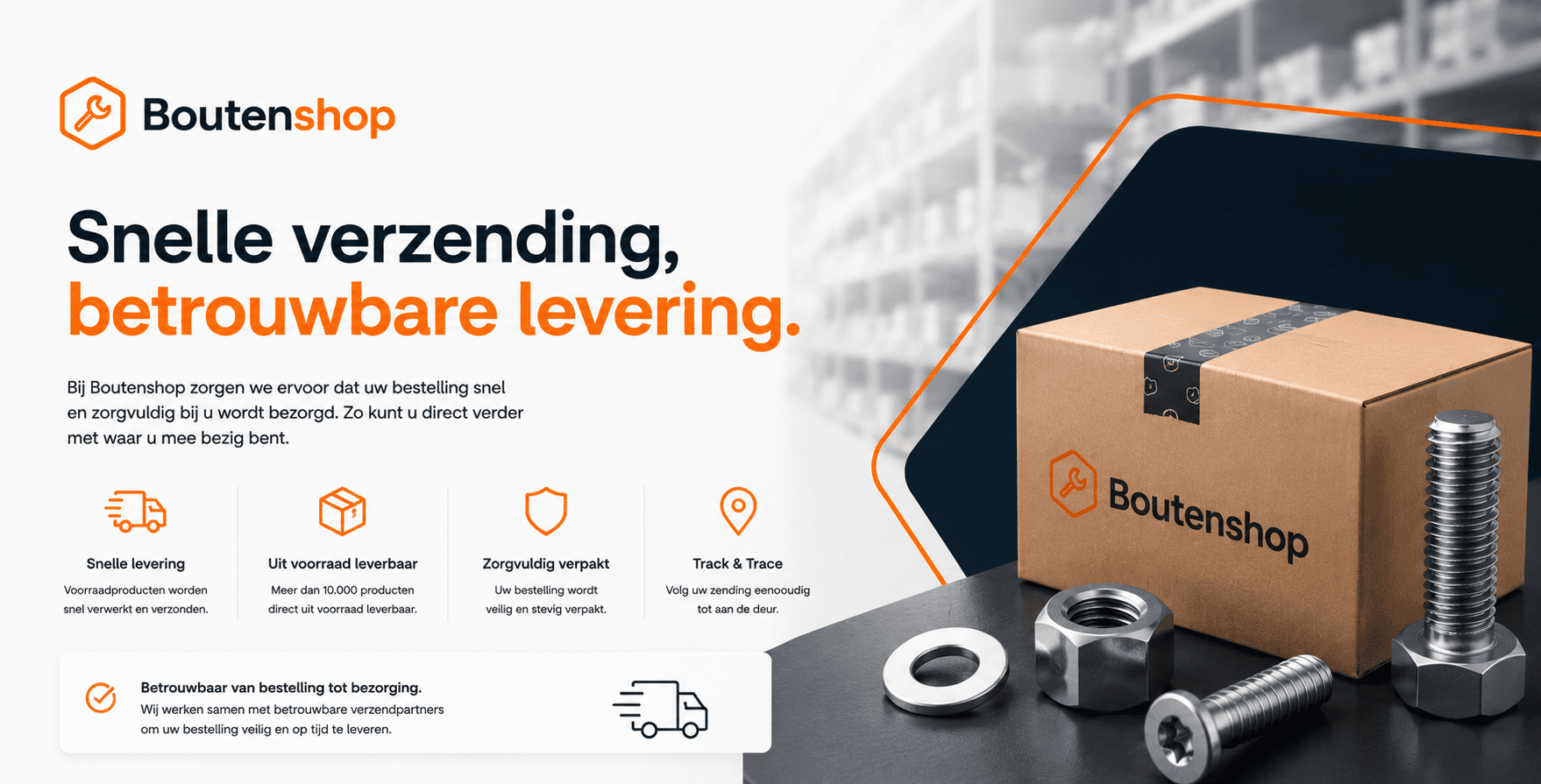 Snelle verzending, betrouwbare levering